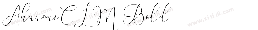 AharoniCLM Bold字体转换